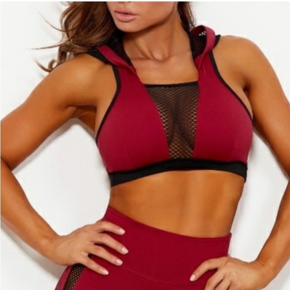 RARE Bombshell Sportswear Hoodie Sports Bra S